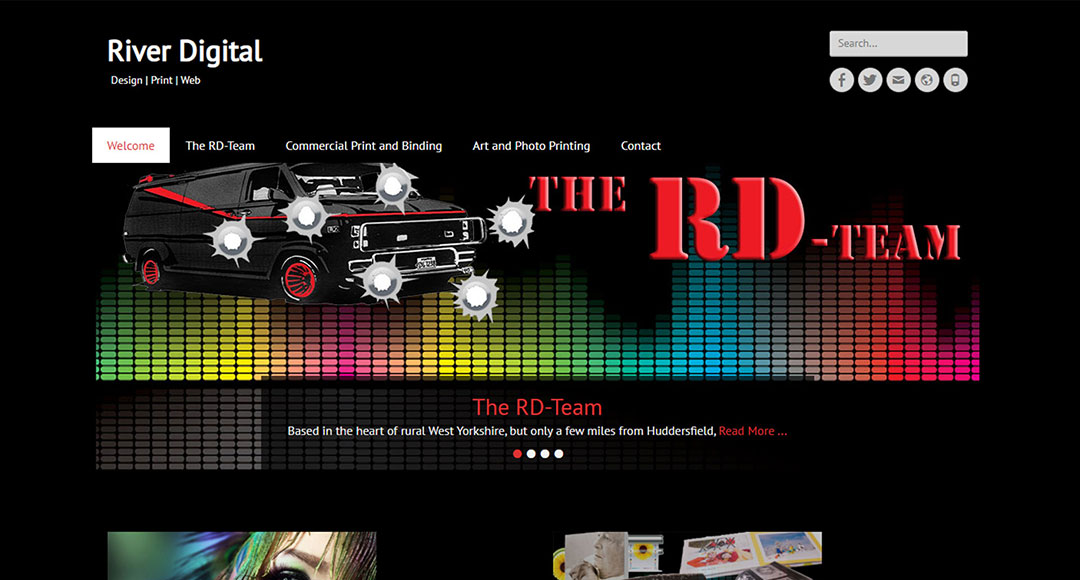 Image of River Digital website homepage